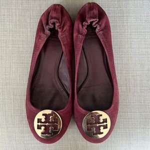 Tory Burch suede ballet flats